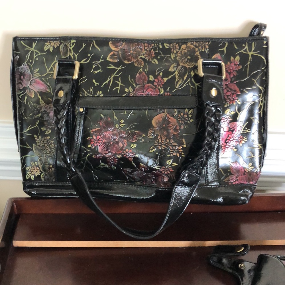 Purse /Satchel w detachable pouch - Picture 3 of 5
